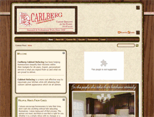 Tablet Screenshot of carlbergcabinetrefacing.com